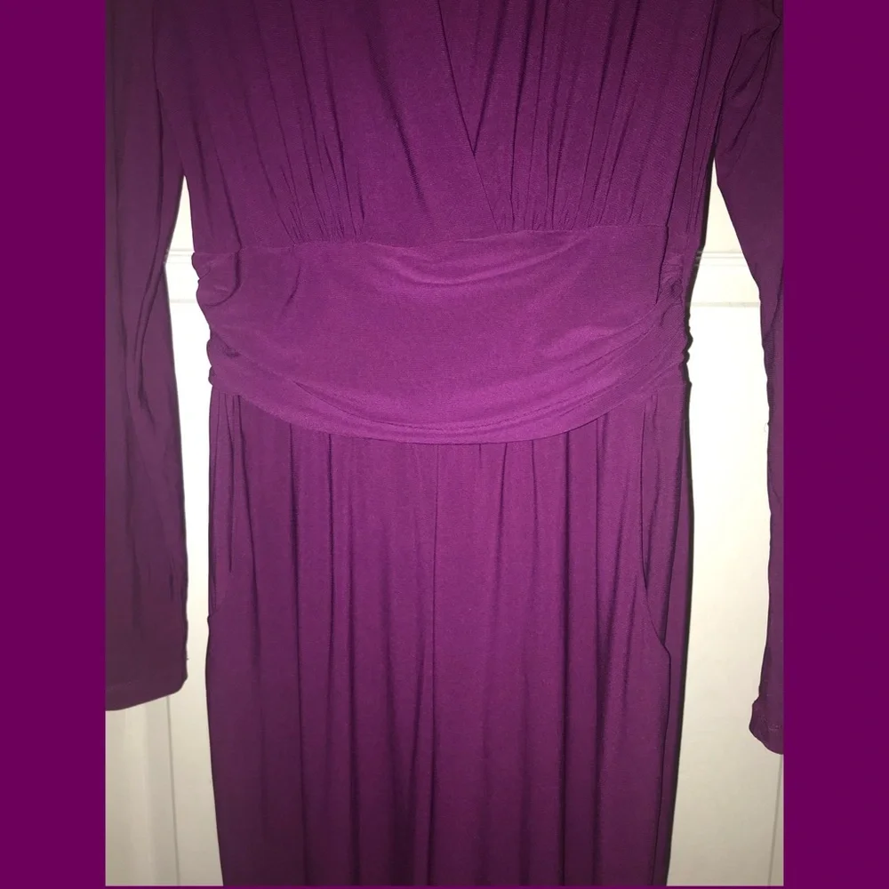 Venus Women’s Purple Long Sleeve Jumpsuit Size S